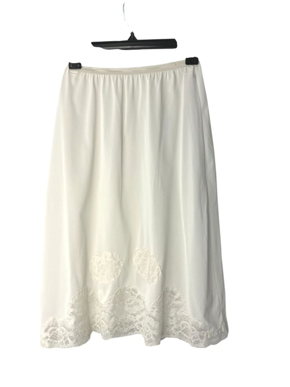 Vintage Lorraine Perfect Fit Skirt Half Slip Womens L Cream Lace Used